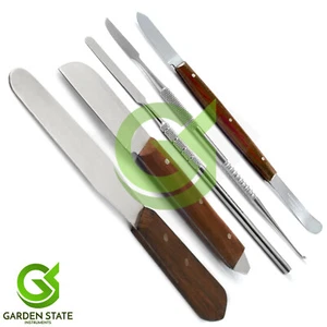 Dental Waxing Modelling Carvers Set Amalgam Mixing Spatula Lab Technician Tools - Photo 1/5