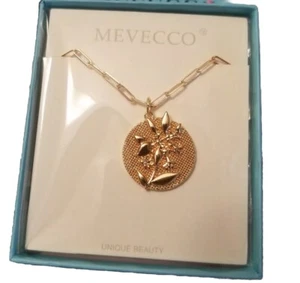 Mevecco Necklace Dainty Gold Jasmine Flower - 18 Inches - Picture 1 of 3