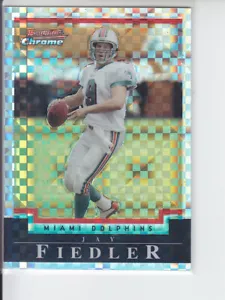 2004 Bowman Chrome Xfractor X-Fractor #2 Jay Fiedler Dolphins /250 Refractor - Picture 1 of 2