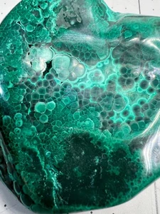 Fascia Intricata Malachite Congo di Alta Qualità, Circolare Concentrica FRMTN 206g - Foto 1 di 8