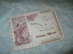 CIRCOLO FEMMINILE GAETANA AGNESI CATALOGO UFFIC. ESPOSIZIONE 1901 DONNE ILLUSTRI - Picture 1 of 1