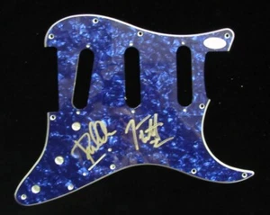 Protector de púas de guitarra Def Leppard Joe Elliott/Phil Collen firmado/autografiado JSA 582 - Imagen 1 de 3