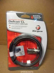 Targus DEFCON T-Lock PA410E - 2 M verrouillage de câble combiné pour ordinateur portable - Photo 1/3