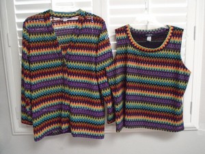 cardigan and shell sweater sets