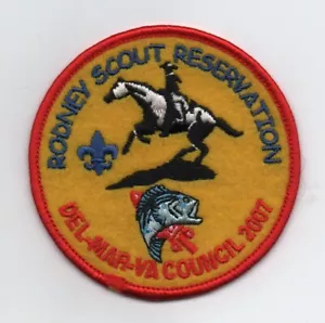 2007 Rodney Scout Reservation Filz Patch (Del-Mar-VA Council), neuwertig - Bild 1 von 1