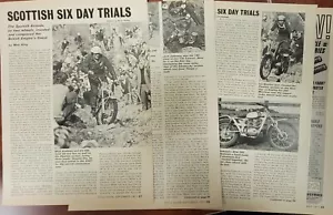 1971 Scottish Six Day Trials 5p Motorcycle Race Article Mick Andrews Lampkin - Picture 1 of 1