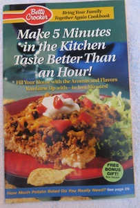 Libro de cocina Betty Crocker 2001 vintage publicidad - hacer 5 minutos en la cocina - Imagen 1 de 6
