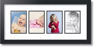 ArtToFrames Collage Mat Picture Photo Frame - 4 4x6" Openings in Satin Black 14 - Picture 1 of 62