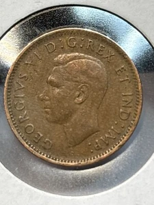 (King George) 1947 Canadian 1 Cent Lamination Error/Double Date/A&T Errors NICE! - Picture 1 of 10