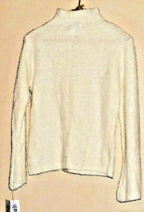 Suéter Blanco de Kenji Cuello Alto Brillante Talla L (i4-16) Nuevo con Etiqueta (NUEVO CON ETIQUETAS) - Imagen 1 de 4