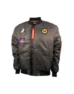 L.A. LAKERS FLIGHT JACKET - LARGE -NWT - Picture 1 of 3