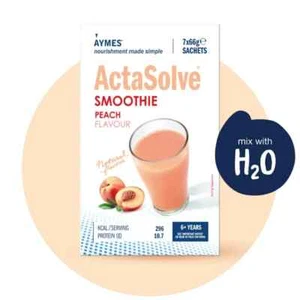 AYMES ActaSolve Smoothie PEACH Flavour 7 x 66g ℮ - Picture 1 of 4