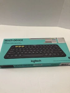 NEW LOGITECH K380 MULTI-DEVICE BLUETOOTH KEYBOARD DARK GREY - Picture 1 of 6