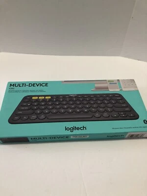 NEW LOGITECH K380 MULTI-DEVICE  BLUETOOTH KEYBOARD DARK GREY - Image 1 of 4