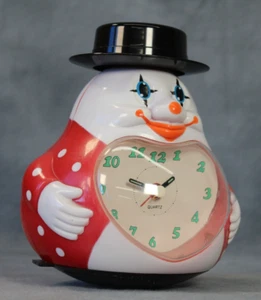 Reloj Despertador Raro Vintage Payaso Musical Novedad Funciona Como Ritmo Corneta Gato Etc - Imagen 1 de 6
