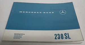 MERCEDES  230SL  PAGODE  BETRIEBSANLEITUNG   MEHRSPRACHIG   NOS   1963 - Bild 1 von 6