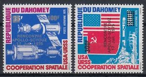 Dahomey 1975 ** Mi.630/31 Weltraum Space Apollo–Soyuz Apollo-Sojus [st1467]