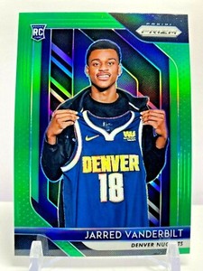 2018-19 Panini Prizm Rookie Green Prizm Jarred Vanderbilt Denver Nuggets No.42
