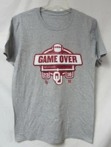 Oklahoma Sooners Men's Size Medium Game Over Scoreboard T-Shirt C1 2564 - Picture 1 of 2