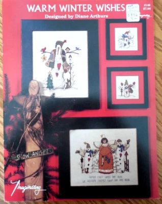 NEW Imaginating Cross Stitch Pattern Leaflet "Warm Winter Wishes"  Diane Arthurs - Image 1 of 4