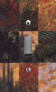 Light Switch Plate Outlet Covers TUSCAN DECOR ~ TUSCAN TILE NINE PATCH - Picture 1 of 26