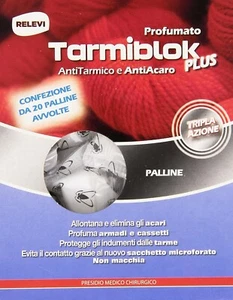 Tarmiblok Antitarmico e Antiacaro Profumato, 4 x 20 Palline insetticida tarme - Foto 1 di 3