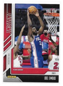 2020-21 Panini Instant Joel Embiid NBA All-Star SP Card - Print Run /615