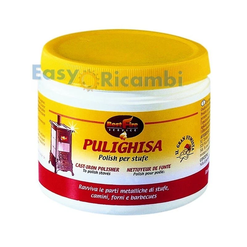 Pulighisa Colore nero Prodotto cura stufe ghisa superfici camini forni barbecues - Immagine 1 di 1