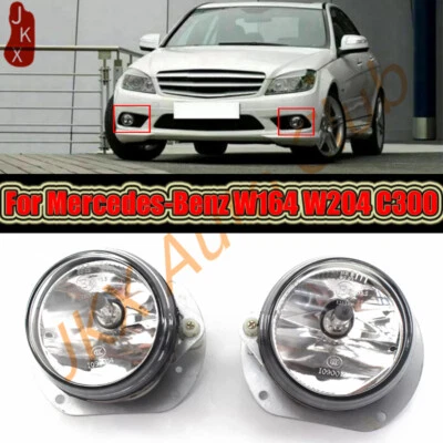 Par de luces antiniebla halógenas para parachoques delantero aptas para Mercedes-Benz W164 W204 C300 CL550 u Foto 1 de 4