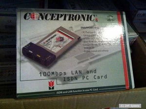 Tarjeta combinada SP2LI Dynalink PCMCIA para portátiles: RDSI + 10/100 RJ-45 red - Imagen 1 de 1
