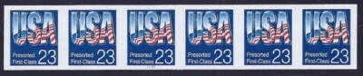 2607c - XF-SUP Imperf Error / EFO PNC6 #1111 "USA" Mint NH Cat $450+ (Stk2) - Image 1 of 2