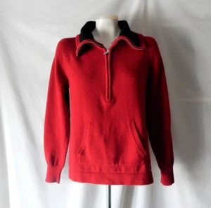 NWO Gr. M L Ralph Lauren Jeans Co Half Zip rot Rollkragen Pullover Baumwollpullover - Bild 1 von 4