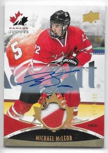 16/17 UD TEAM CANADA JUNIORS AUTOGRAPH PATCH /199 (#101-142) U-Pick From List