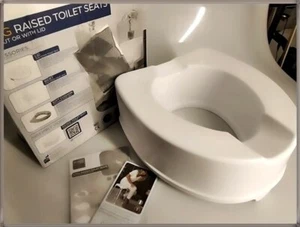 King WC-Sitzerhöhung WC Sitz Toilettensitz Höhe 15 cm Rehausse Ibiza 811074 - Bild 1 von 7