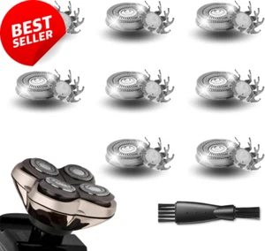 8 Pack Replacement Blades for Skull Shaver Pitbull Gold PRO & Silver 4-Head - Picture 1 of 12