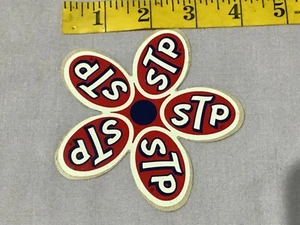 Vintage 1969 STP FLOWER STICKER Old School Decal Logos Hot Rod Racing OG nos new - Bild 1 von 6