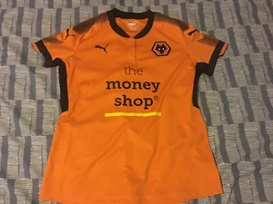 Camisa Wolverhampton Wanderers Home 2017-2018 Damas Talla 10 Wolves Puma - Imagen 1 de 4