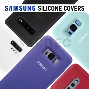 Genuine Samsung Silicone Case Covers for Galaxy S8 S8+ S10 S10+ S10e Note 10 5G - Picture 1 of 33