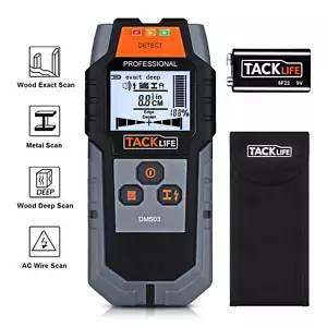 TACKLIFE Stud Finder Wall Scanner, 4 in 1 Center Finding Electronic Wall Detecto - Picture 1 of 9