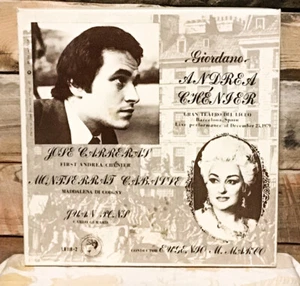 Giordano-Andrea Chenier Montserrat Caballe Carrreras Spain 2LP BoxSet LIVE 1979 - Picture 1 of 10