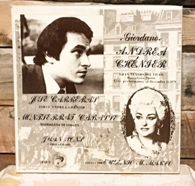 Giordano-Andrea Chenier Montserrat Caballe Carrreras Spain 2LP BoxSet LIVE 1979 - Image 1 of 4