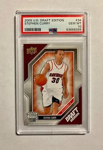 Tarjeta de novato 2009-10 Upper Deck Draft Edition (SP) #34 Stephen Curry (PSA 10)!!! - Imagen 1 de 2