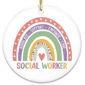 Social Worker Gifts for Women, Christmas Decoration Gifts - Birthday, Christmas - Picture 1 of 5