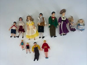 Horsman Doll House Family 1988 Victorian, Plus Others Dolls, 12 Total Vintage - Picture 1 of 23