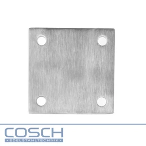 Acero Inox V2A Pulido Ronde Vkt. 100mmx100mm 4 Außenbohrungen Ø14mm - Imagen 1 de 1