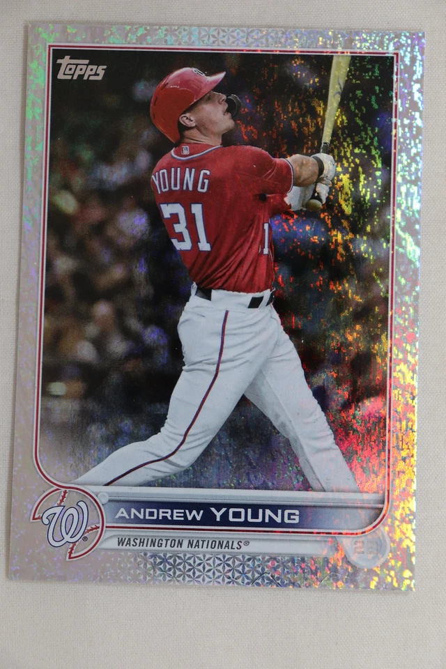 Andrew Young - Nationals - 2022 Topps Factory Set Foilboard Card #/390 - Image 1 of 1