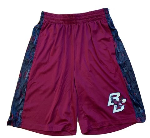 Boston College Mens Athletic Shorts Campus Heritage Maroon Logo Small Cover
