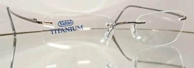 Gafas SAFILO TITANIUM 215/A 2G5 RUTENIO nuevas sin montura titanio 50-18 Italia Foto 1 de 4