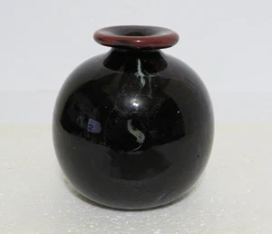 Karnig Dabanian Art Glas Vase signiert datiert 74 mundgeblasene Gefäße Knospenvase - Bild 1 von 12