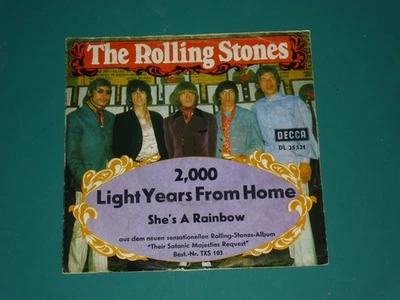 THE ROLLING STONES - 2,000 Light Years From Home - GERMANY 7" - DECCA DL 25 321 - Image 1 of 3